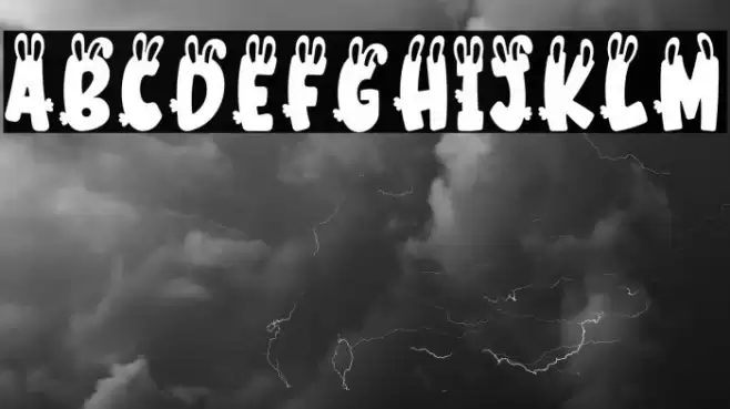 Bunny PERSONAL USE ONLY! Font examples