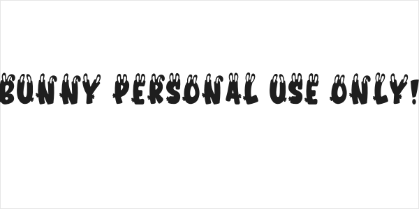 Bunny PERSONAL USE ONLY! Logo