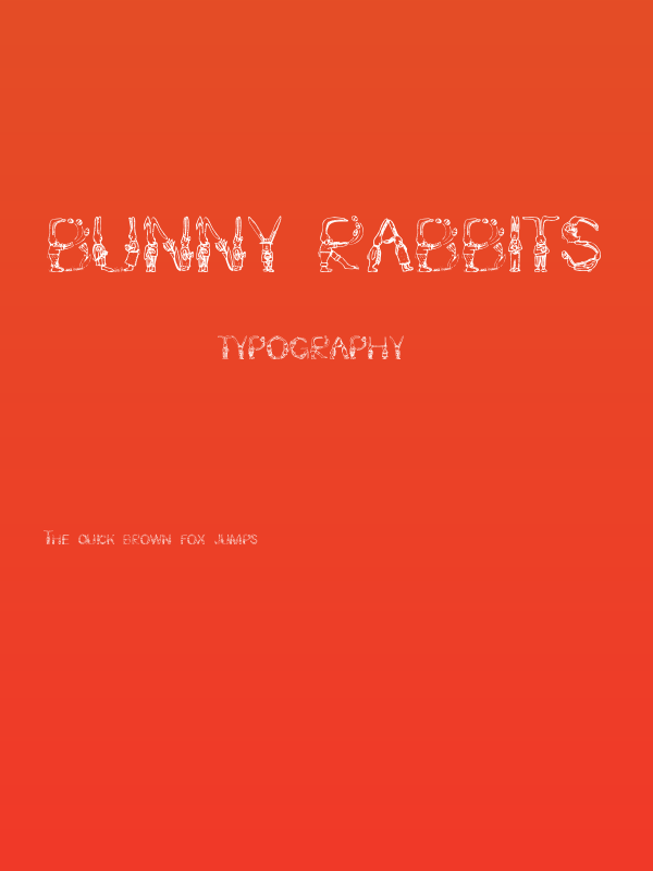 Bunny Rabbits Poster