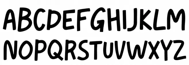 Bunny Runny Schriftart Groß