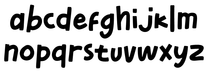Bunny Runny Font LOWERCASE
