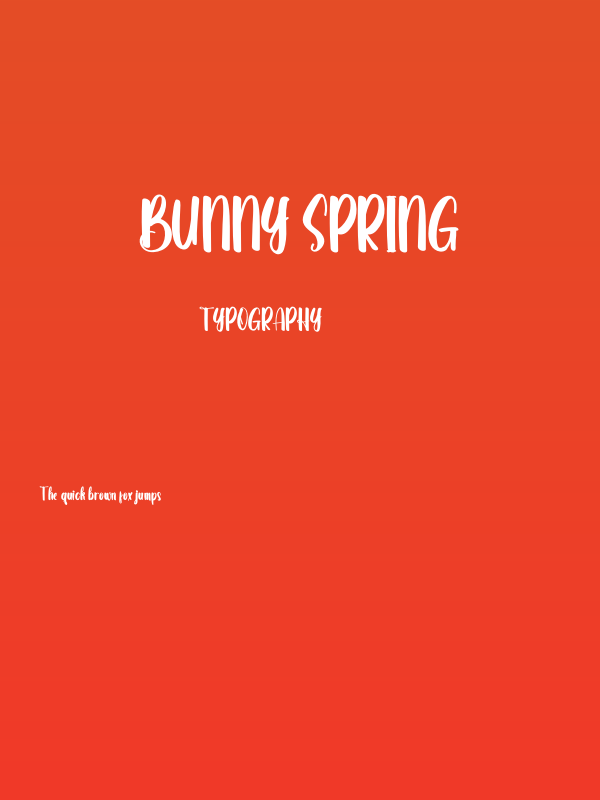 Bunny Spring Poster