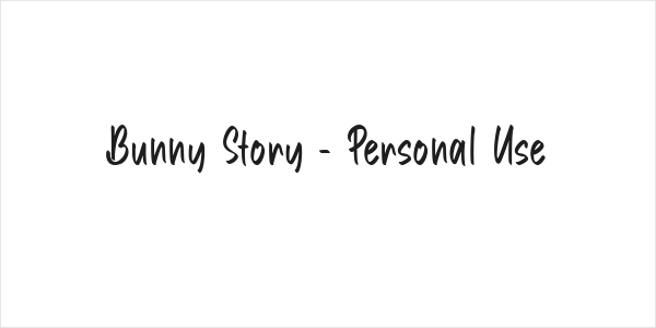 Bunny Story - Personal Use Logo