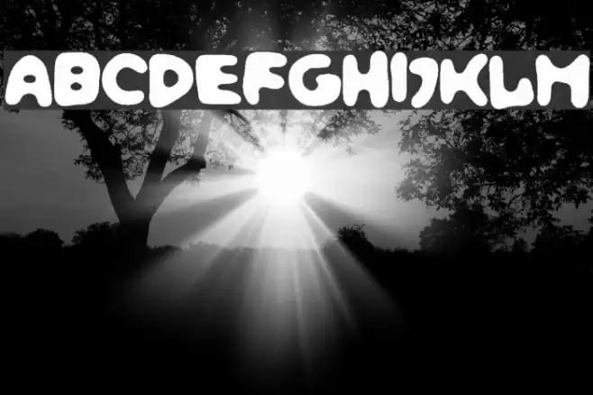 BunnyBaby Font examples