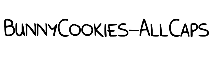 BunnyCookies-AllCaps Font