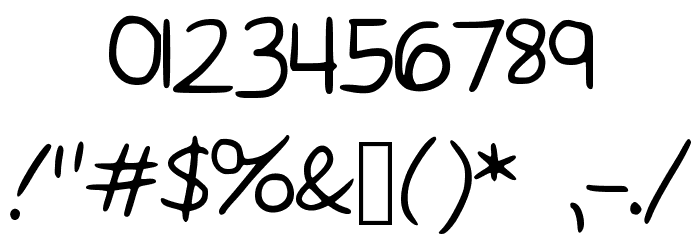 BunnyCookies-AllCaps Font OTHER CHARS