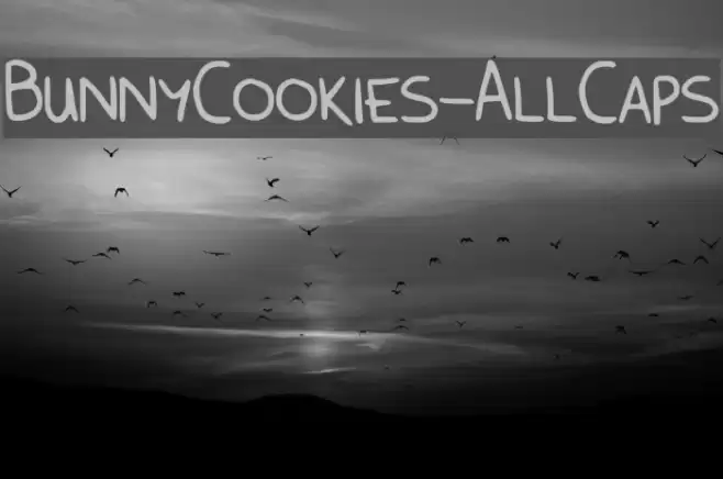 BunnyCookies-AllCaps Polices examples
