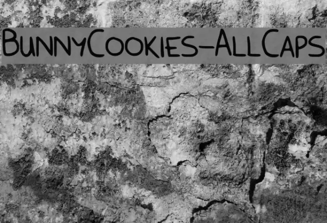 BunnyCookies-AllCaps Polices examples