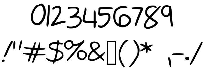 BunnyCookies Font OTHER CHARS
