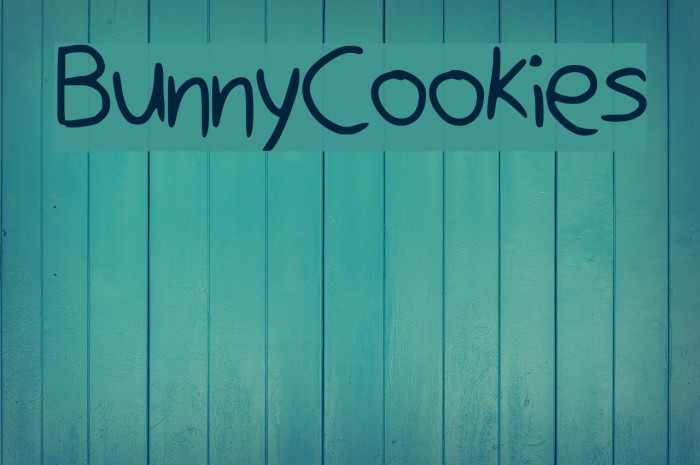 BunnyCookies Font examples