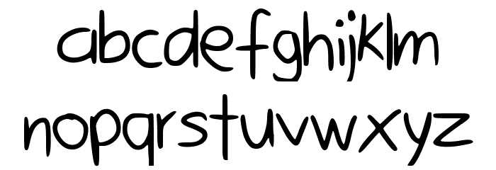 BunnyCookies Font LOWERCASE