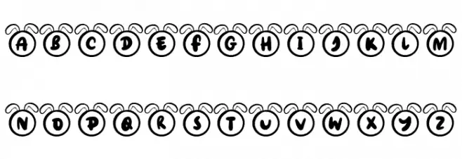 BunnyRegular Schriftart Groß