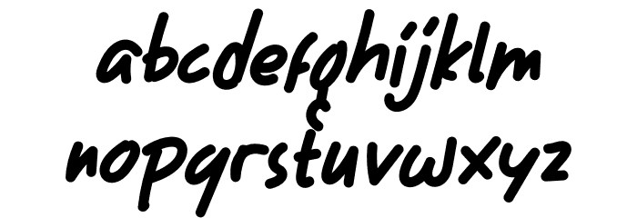 Bunny Font LOWERCASE