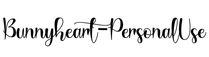 Bunnyheart - Personal Use  font caratteri gratis