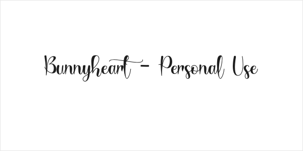 Bunnyheart - Personal Use Logo