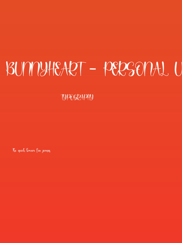 Bunnyheart - Personal Use Poster