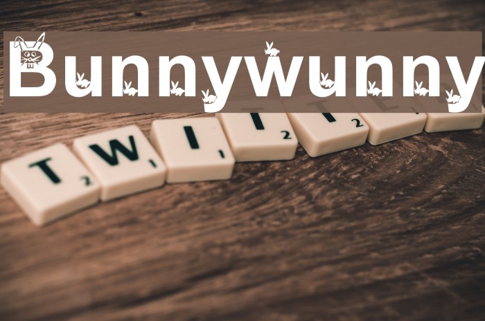 Bunnywunny Font examples