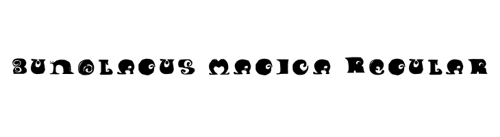 Bunolagus Magica Regular  les polices de caractères gratuit tlcharger