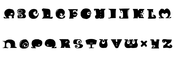 Bunolagus Magica Regular Font LOWERCASE