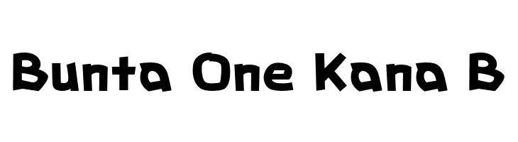 Bunta One Kana B  baixar fontes gratis