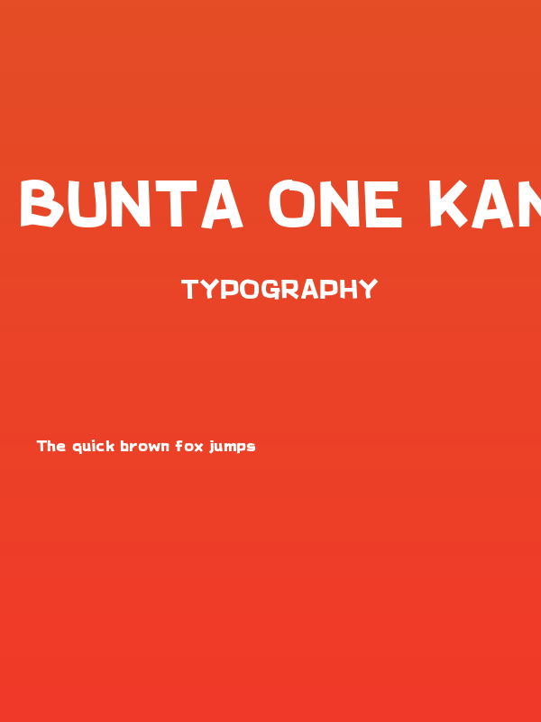 Bunta One Kana B Poster