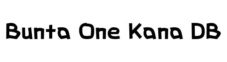 Bunta One Kana DB  font caratteri gratis