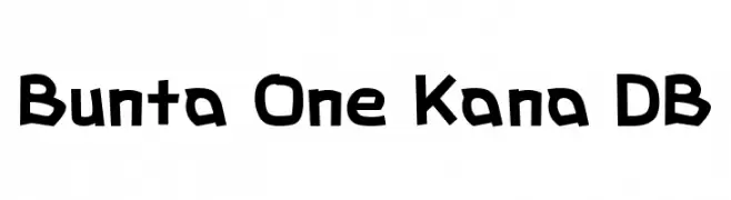 Bunta One Kana DB  Frei Schriftart Herunterladen