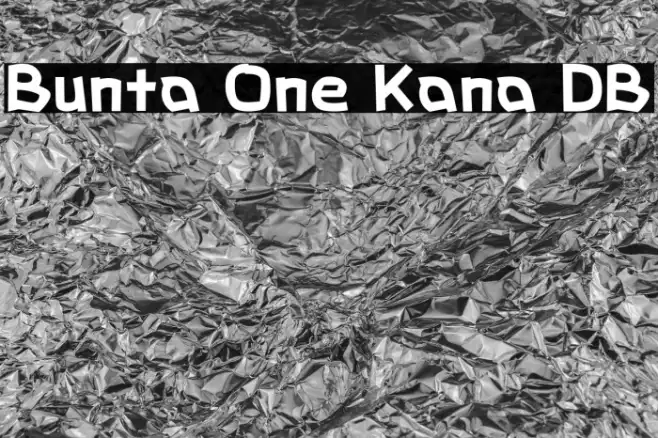 Bunta One Kana DB Example 1