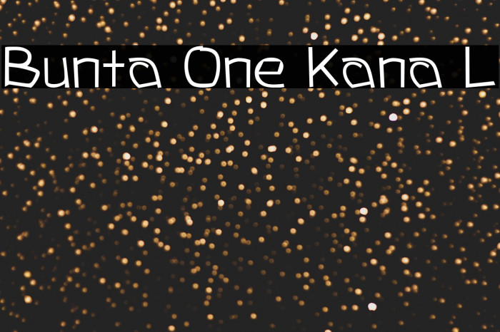 Bunta One Kana L Example 1