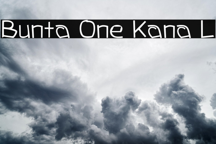 Bunta One Kana L Example 2