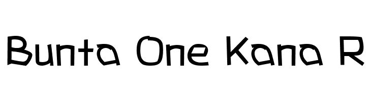 Bunta One Kana R  免费字体下载