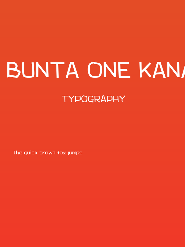 Bunta One Kana R Poster