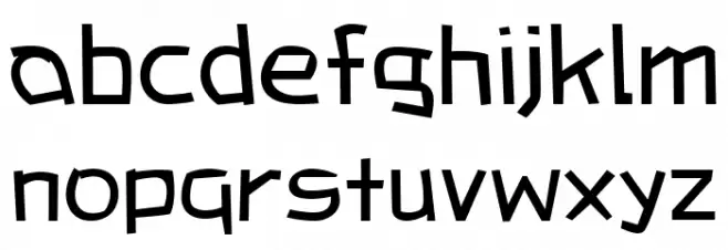 Bunta One Kana R Font LOWERCASE