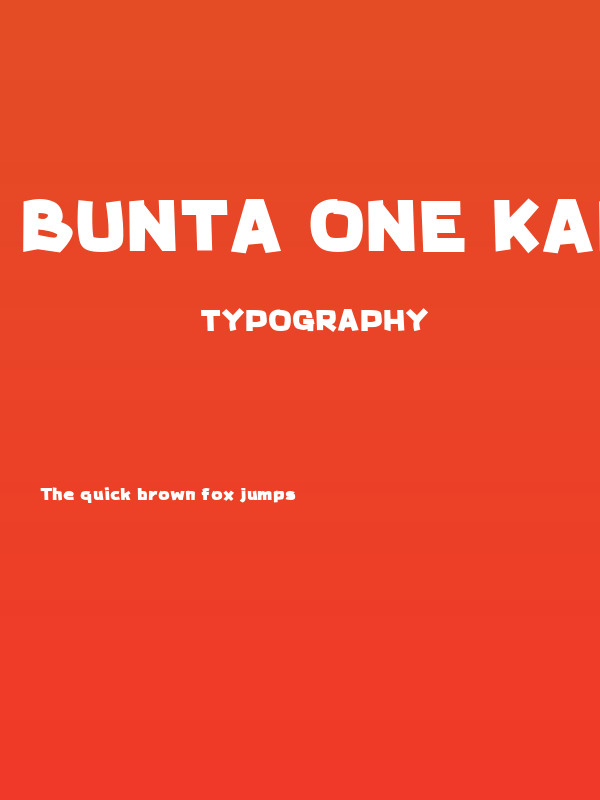 Bunta One Kana U Poster