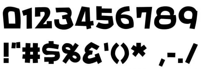 Bunta One KanaB フォント その他の文字