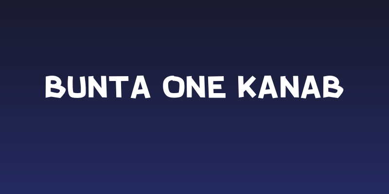 Bunta One KanaB Social Header