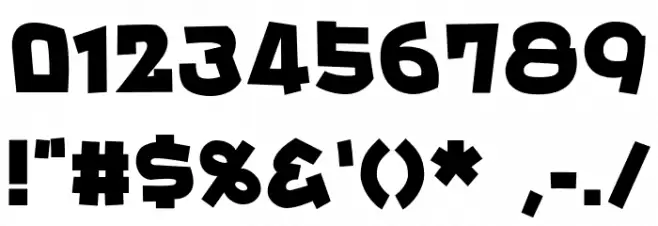 Bunta One KanaH Font Alte caractere