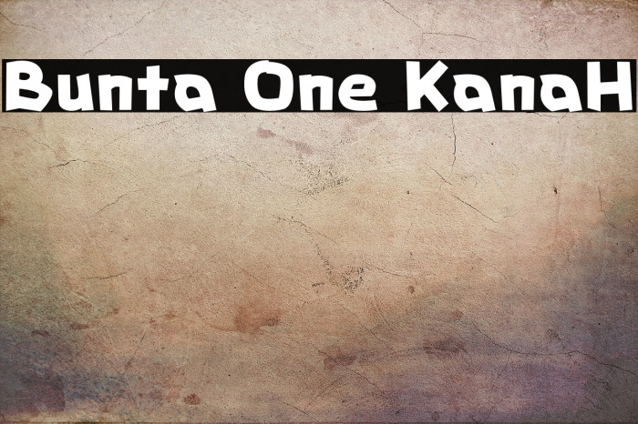 Bunta One KanaH Example 1