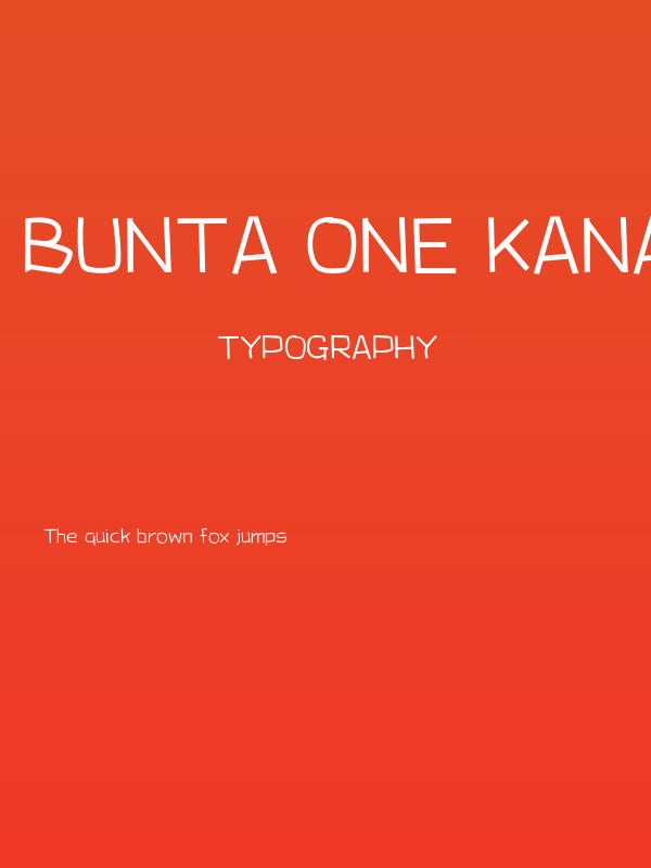 Bunta One KanaL Poster