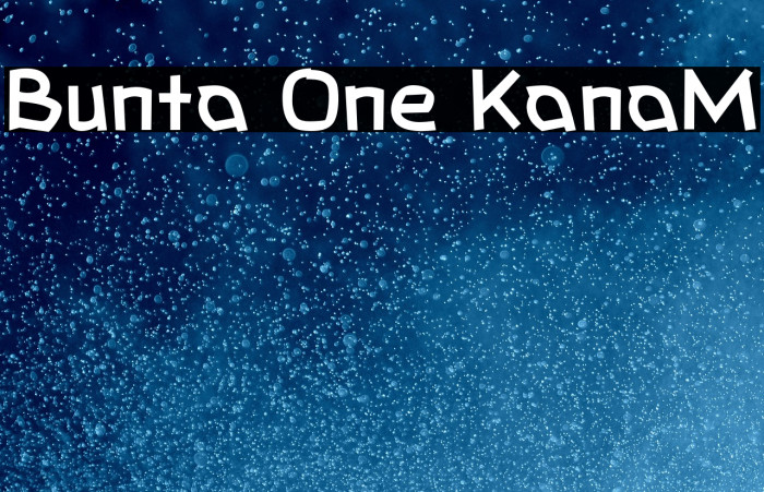 Bunta One KanaM Example 1