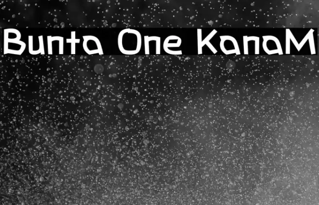 Bunta One KanaM خط examples