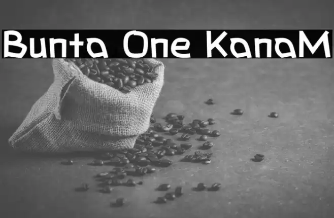 Bunta One KanaM خط examples