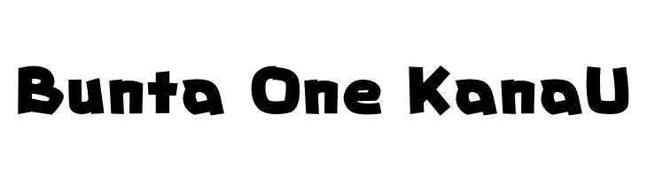 Bunta One KanaU  Скачать бесплатные шрифты
