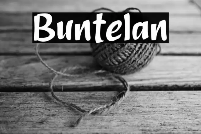 Buntelan Font examples
