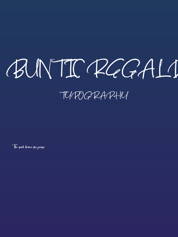 Buntic Regal DEMO VERSION Poster