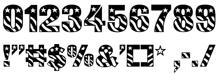 Bunting 1 Normal Font OTHER CHARS