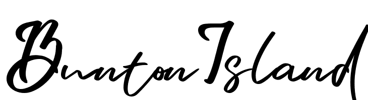 Bunton Island  Frei Schriftart Herunterladen