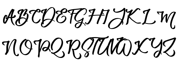 Bunton Island Font UPPERCASE