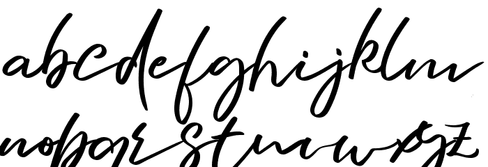 Bunton Island Font LOWERCASE