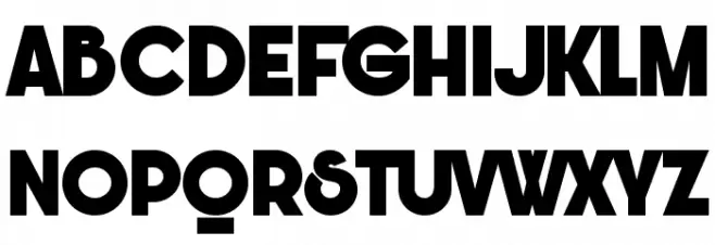 Bunya PERSONAL Black Schriftart Groß